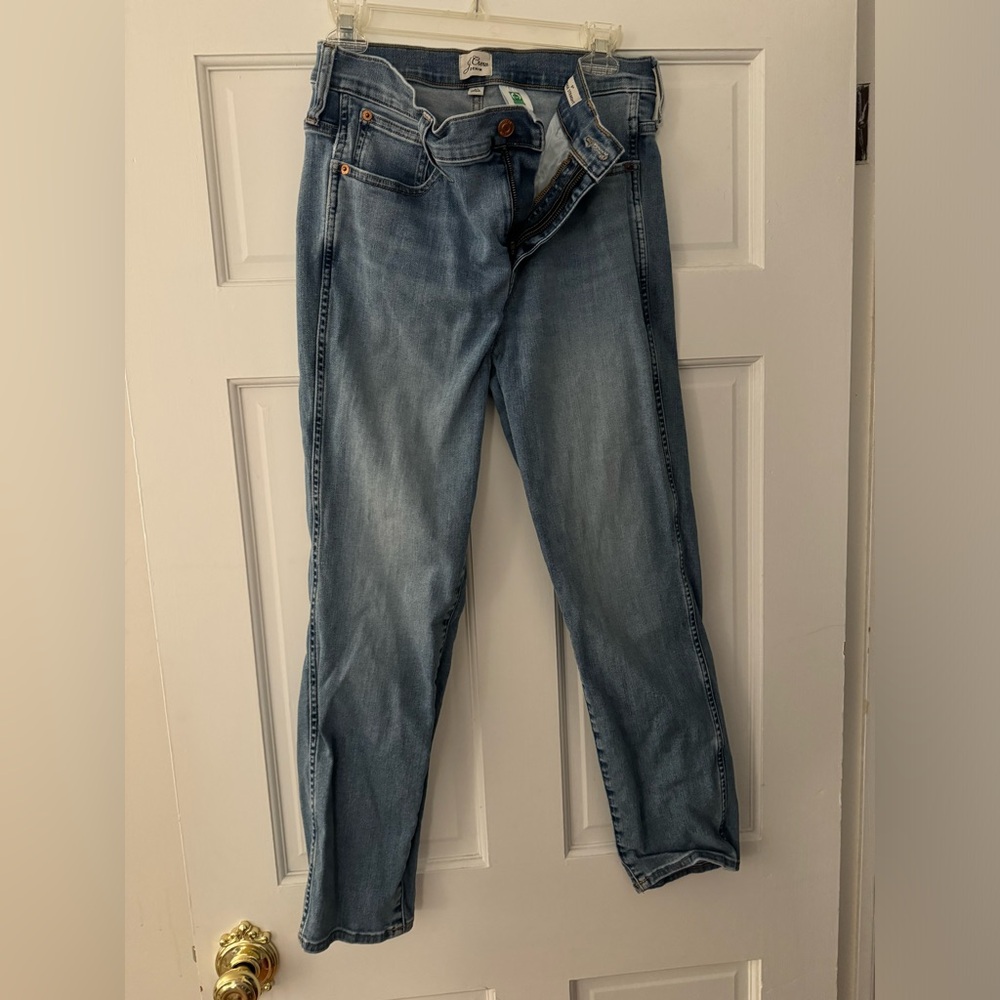 J.Crew Medium Wash 9” Vintage Straight Cut Jean